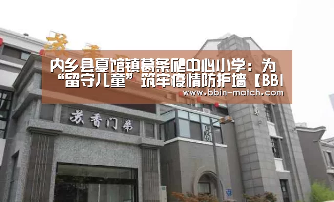 内乡县夏馆镇葛条爬中心小学:为“留守儿童”筑牢疫情防护墙【BBIN电竞】(图1) BBIN足球